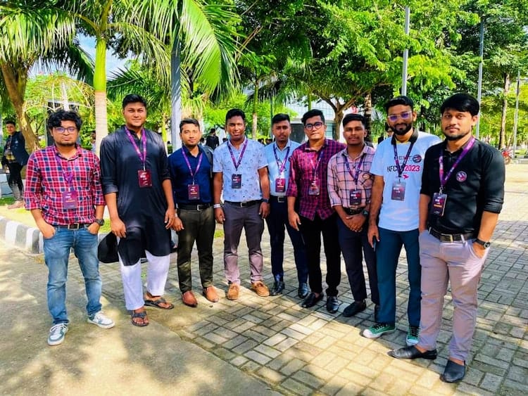 Ismail H Hridoy with colleages