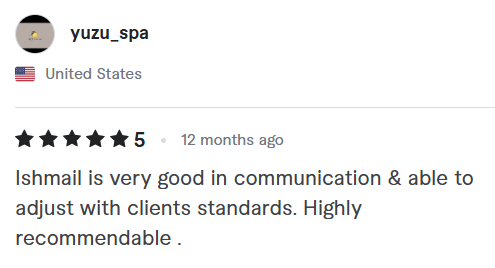 Ismail H Hridoy client review3